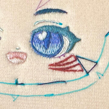 Face embroidery Face embroidery